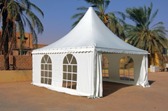 PAGODE 9m² PVC Blanc (3m/3m)