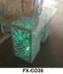 Table en acrylique transparent avec lumière