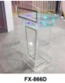 Table en acrylique transparent Dimensions : 60 x 49 x 115 cm