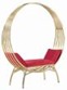 Canapé Matériau: Acier inoxydable doré + PU rouge Coussin