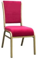 Chaise Matériau: métal + coussin en velours rouge
