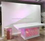 Table en PVC blanc avec éclairage