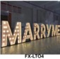 Lettre lumineuse 120cm de haut MARRY ME 1 pièce